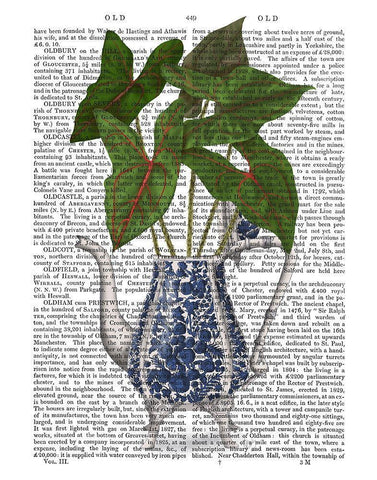 Chinoiserie Vase 4, With Plant Book Print Black Ornate Wood Framed Art Print with Double Matting by Fab Funky