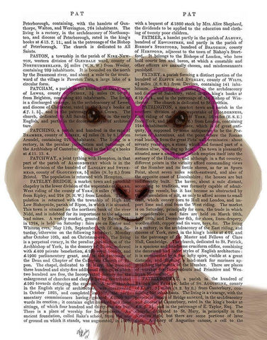 Goat Heart Glasses Book Print White Modern Wood Framed Art Print with Double Matting by Fab Funky