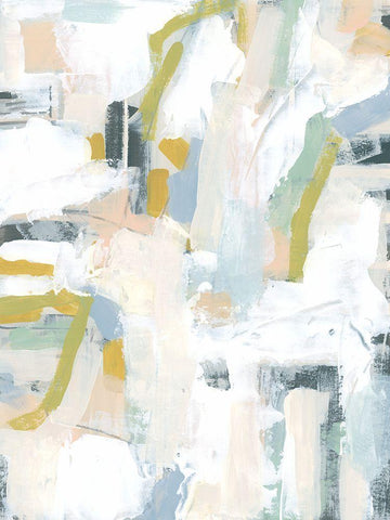 Interim I White Modern Wood Framed Art Print with Double Matting by Vess, June Erica