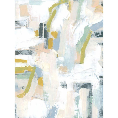 Interim I Black Modern Wood Framed Art Print with Double Matting by Vess, June Erica