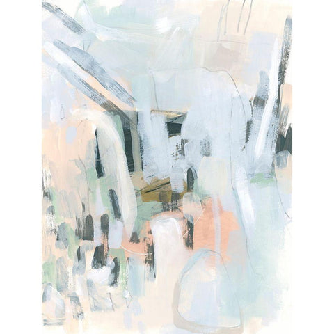 Rhythm Steppe II White Modern Wood Framed Art Print by Vess, June Erica