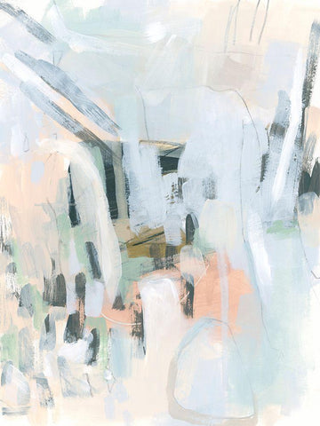 Rhythm Steppe II Black Ornate Wood Framed Art Print with Double Matting by Vess, June Erica