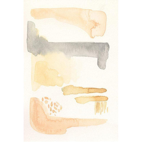 Faint Tinge I Black Modern Wood Framed Art Print by Moore, Regina