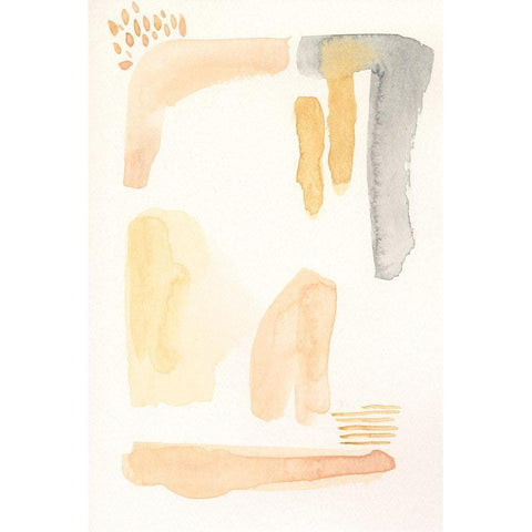 Faint Tinge II Black Modern Wood Framed Art Print by Moore, Regina