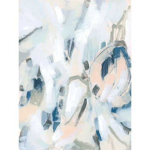 Blue Notes III Black Modern Wood Framed Art Print with Double Matting by Vess, June Erica