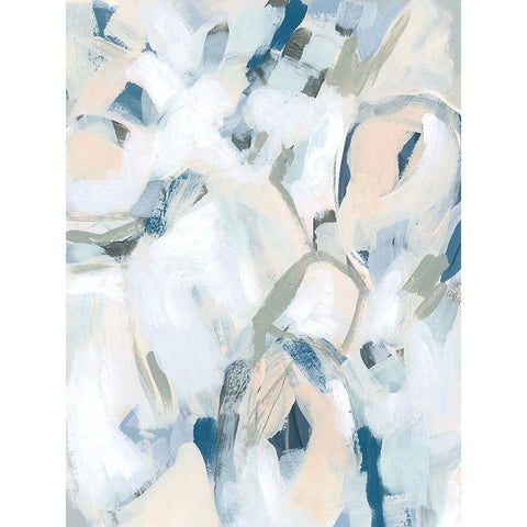 Blue Notes IV Black Modern Wood Framed Art Print by Vess, June Erica