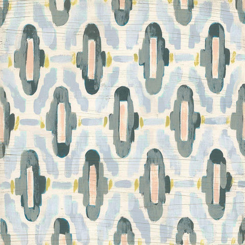 Mesa Tile II Gold Ornate Wood Framed Art Print with Double Matting by Vess, June Erica