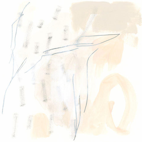 Subtle Strike V White Modern Wood Framed Art Print by Vess, June Erica