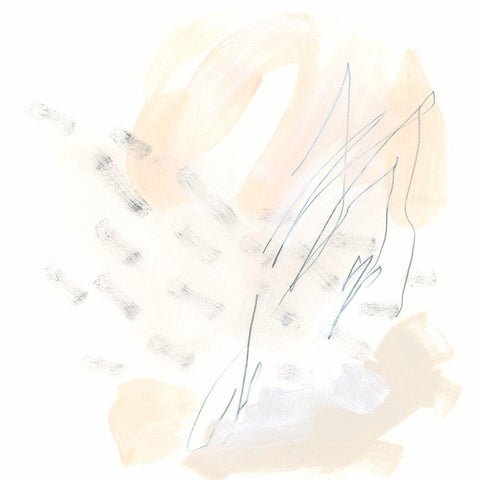 Subtle Strike IX White Modern Wood Framed Art Print by Vess, June Erica