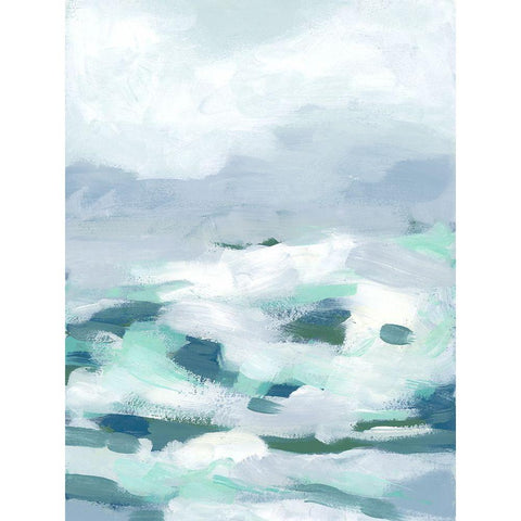 Seafoam Surf I Gold Ornate Wood Framed Art Print with Double Matting by Vess, June Erica