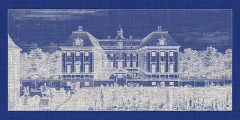 Architecture Pop II Black Ornate Wood Framed Art Print with Double Matting by Dahlberg, Eric