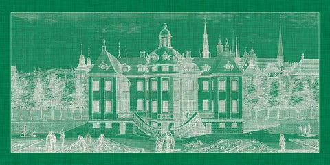 Architecture Pop III White Modern Wood Framed Art Print with Double Matting by Dahlberg, Eric