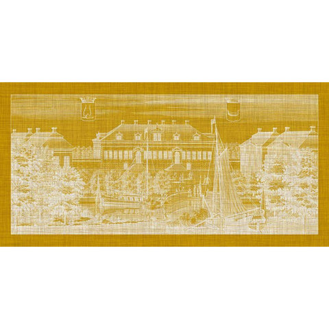 Architecture Pop IV Gold Ornate Wood Framed Art Print with Double Matting by Dahlberg, Eric