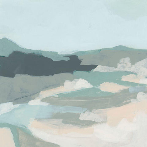 Plein Air Pastel II Black Modern Wood Framed Art Print by Vess, June Erica