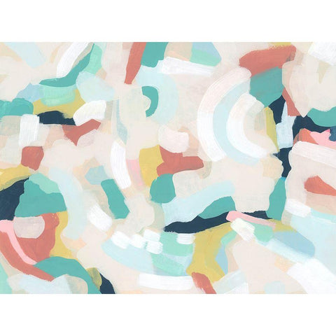 Wave Pool I Black Modern Wood Framed Art Print with Double Matting by Vess, June Erica