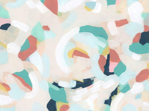 Wave Pool II Black Ornate Wood Framed Art Print with Double Matting by Vess, June Erica