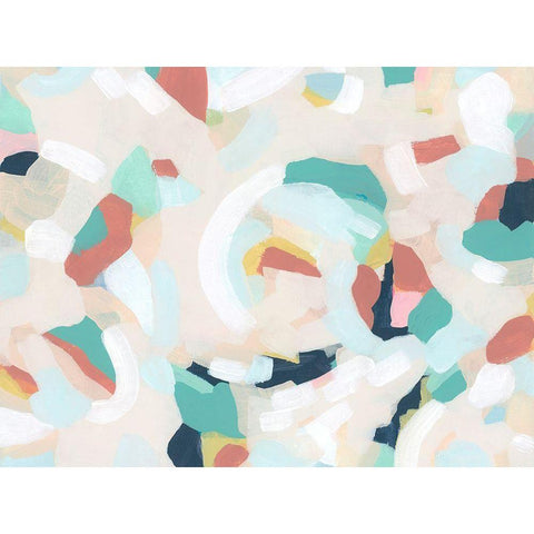 Wave Pool II Black Modern Wood Framed Art Print by Vess, June Erica