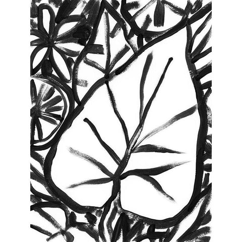 Sumi Garden IV Gold Ornate Wood Framed Art Print with Double Matting by Vess, June Erica