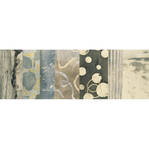 Gilded Stratum I White Modern Wood Framed Art Print by Meagher, Megan