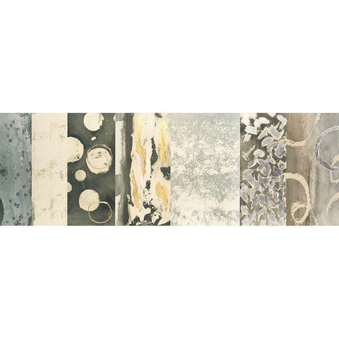 Gilded Stratum II White Modern Wood Framed Art Print by Meagher, Megan