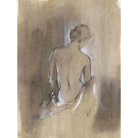 Embellished Contemporary Figure II White Modern Wood Framed Art Print by Harper, Ethan