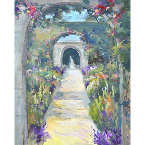 Peaceful Passage Black Modern Wood Framed Art Print by Stevens, Allayn