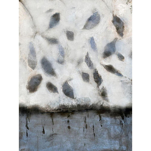 Falling Up in Blue II Black Modern Wood Framed Art Print by Bagnato, Judi