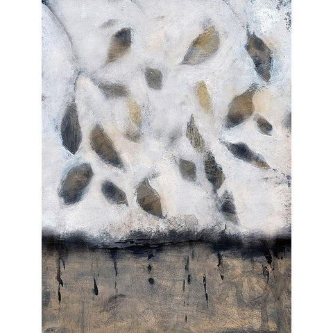 Falling Up in Taupe II White Modern Wood Framed Art Print by Bagnato, Judi