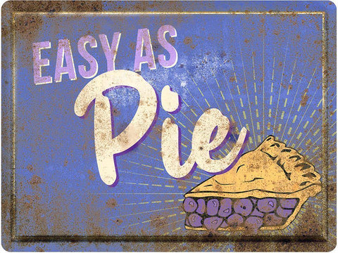Easy as Pie Black Ornate Wood Framed Art Print with Double Matting by North 40