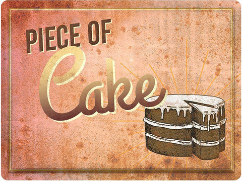 Piece of Cake White Modern Wood Framed Art Print with Double Matting by North 40