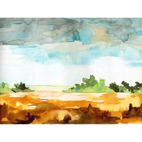 Open Skies I Black Modern Wood Framed Art Print by McCreery, Paul