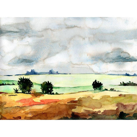 Open Skies II Gold Ornate Wood Framed Art Print with Double Matting by McCreery, Paul