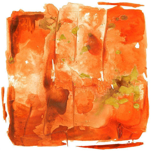 Orange Crush White Modern Wood Framed Art Print by Combs, Joyce