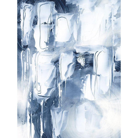 Blue Balloons I White Modern Wood Framed Art Print by Harper, Ethan