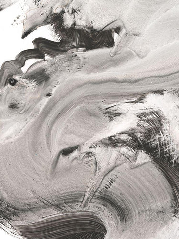 Sand Storm II White Modern Wood Framed Art Print with Double Matting by Harper, Ethan