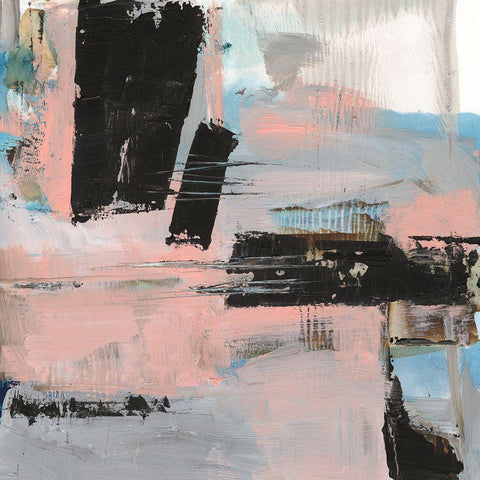 Angelas Abstract I White Modern Wood Framed Art Print by Harper, Ethan