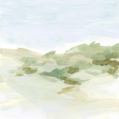 Valley Light I White Modern Wood Framed Art Print with Double Matting by Vess, June Erica