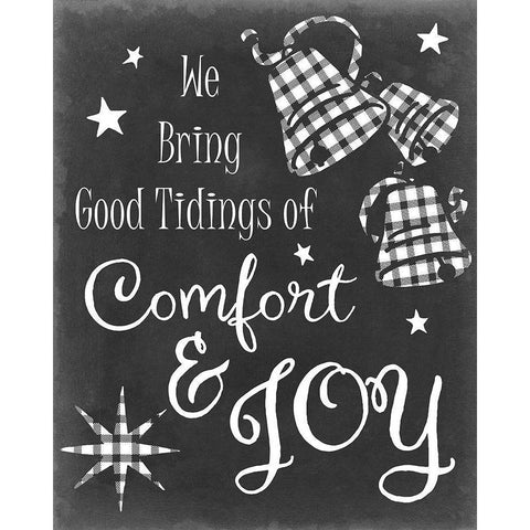 Comfort and Joy Gold Ornate Wood Framed Art Print with Double Matting by Chandler, Sharon