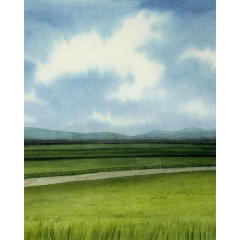 Blue Ridge Path II White Modern Wood Framed Art Print by Popp, Grace