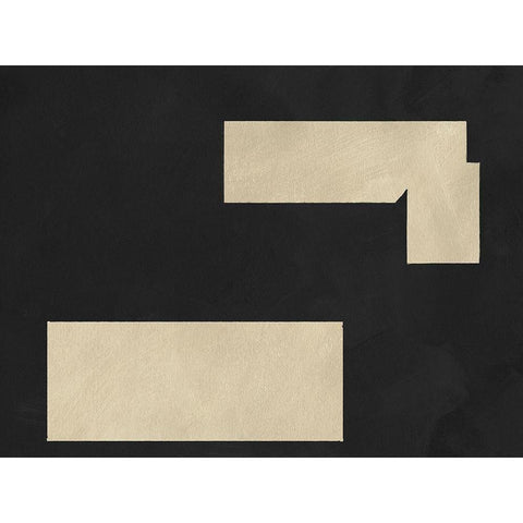 Quadrate Abstract III Gold Ornate Wood Framed Art Print with Double Matting by Green, Jacob