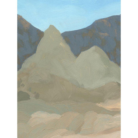 Saddle Mountain III Black Modern Wood Framed Art Print with Double Matting by Green, Jacob