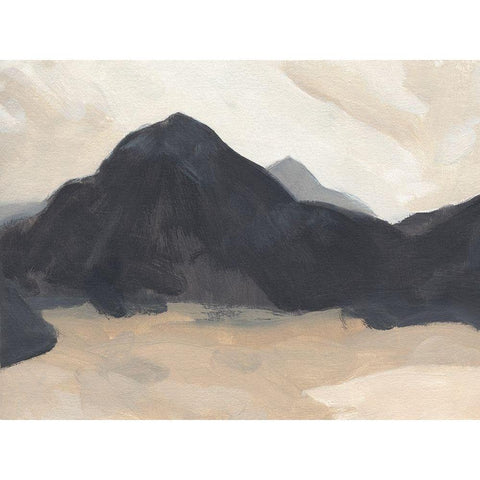 Black Mountain II Gold Ornate Wood Framed Art Print with Double Matting by Green, Jacob