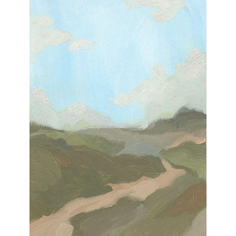 Summer Wayside II Black Modern Wood Framed Art Print by Green, Jacob