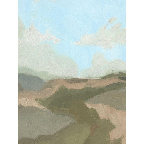 Summer Wayside IV Black Modern Wood Framed Art Print by Green, Jacob