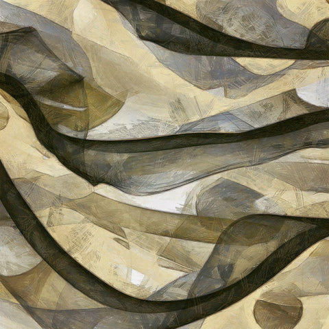 Inpath IV White Modern Wood Framed Art Print by Saunders, Alonzo