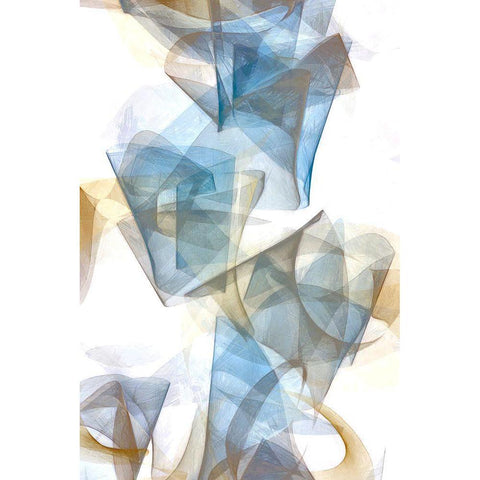 Soft Conjunction II White Modern Wood Framed Art Print by Saunders, Alonzo