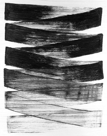 Velcro I White Modern Wood Framed Art Print with Double Matting by Lam, Vanna