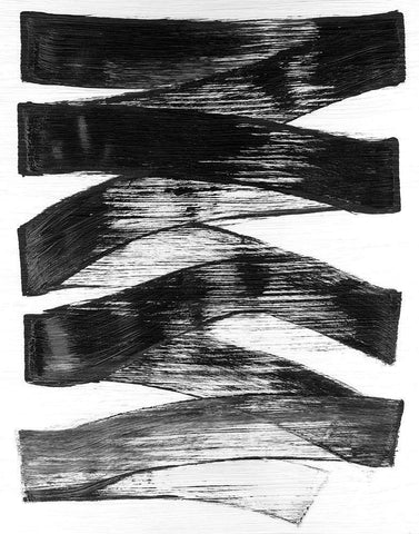 Velcro II Black Ornate Wood Framed Art Print with Double Matting by Lam, Vanna
