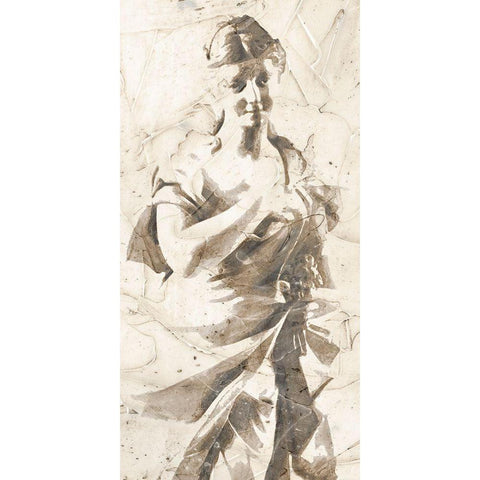 Classical Study V White Modern Wood Framed Art Print by Saunders, Alonzo