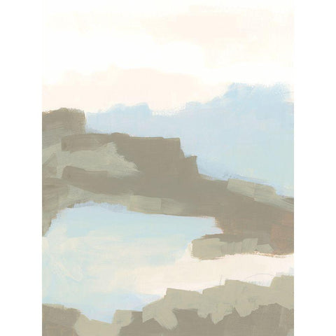 Desert Butte I Black Modern Wood Framed Art Print with Double Matting by Vess, June Erica